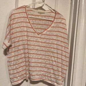 Lace Stripe Crop Top